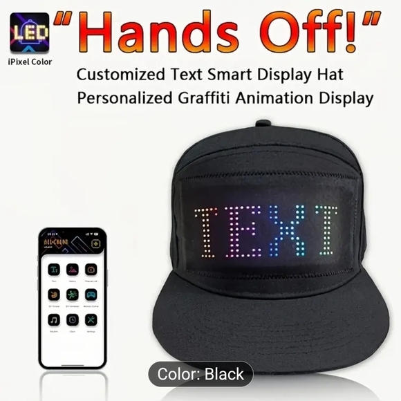 Programmable LED Sign Cap - Picture 4 of 11